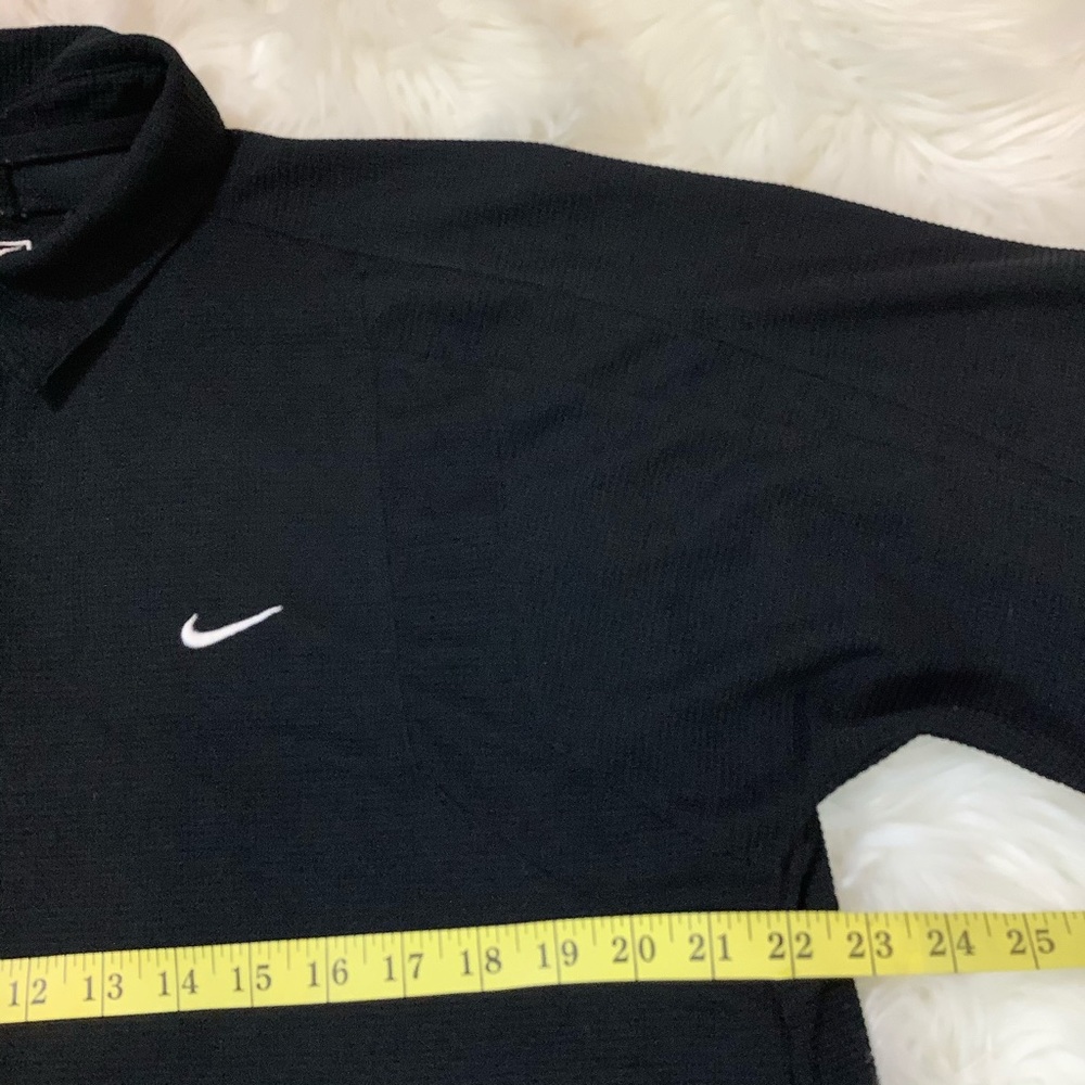 Nike Men's Polo XL Black Shirt Golf Embroidered Dri Fit 3 Button Shirt - Picture 6 of 10